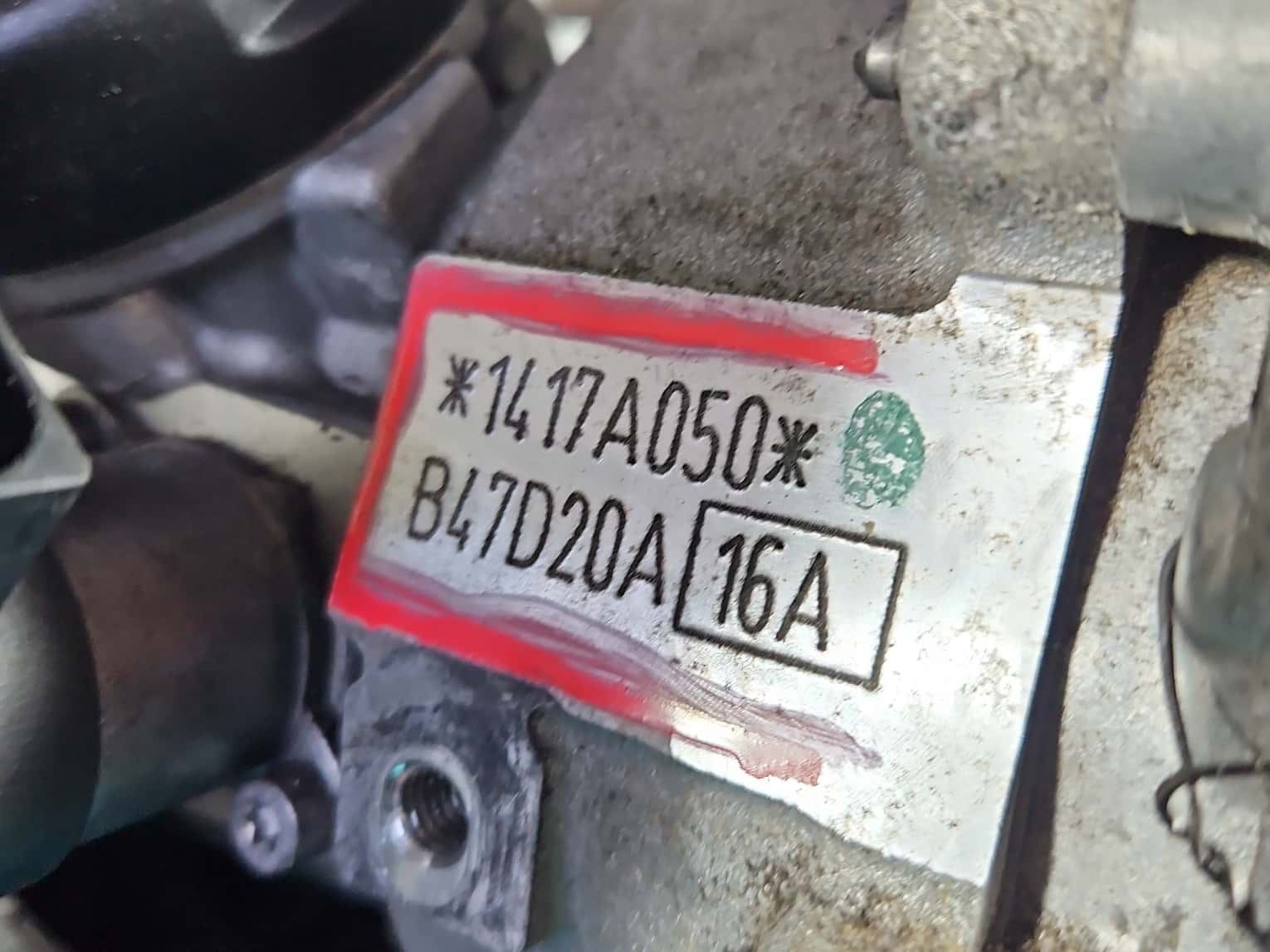 Moteur B47 D20 A vue 6