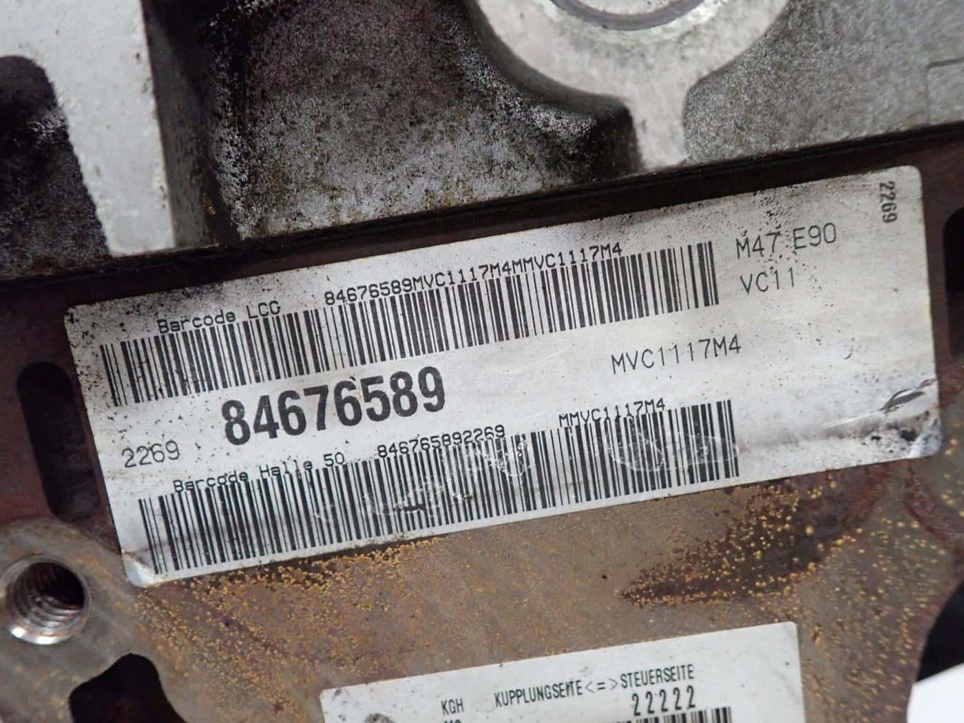 Moteur M47 D20 (204D4) vue 5