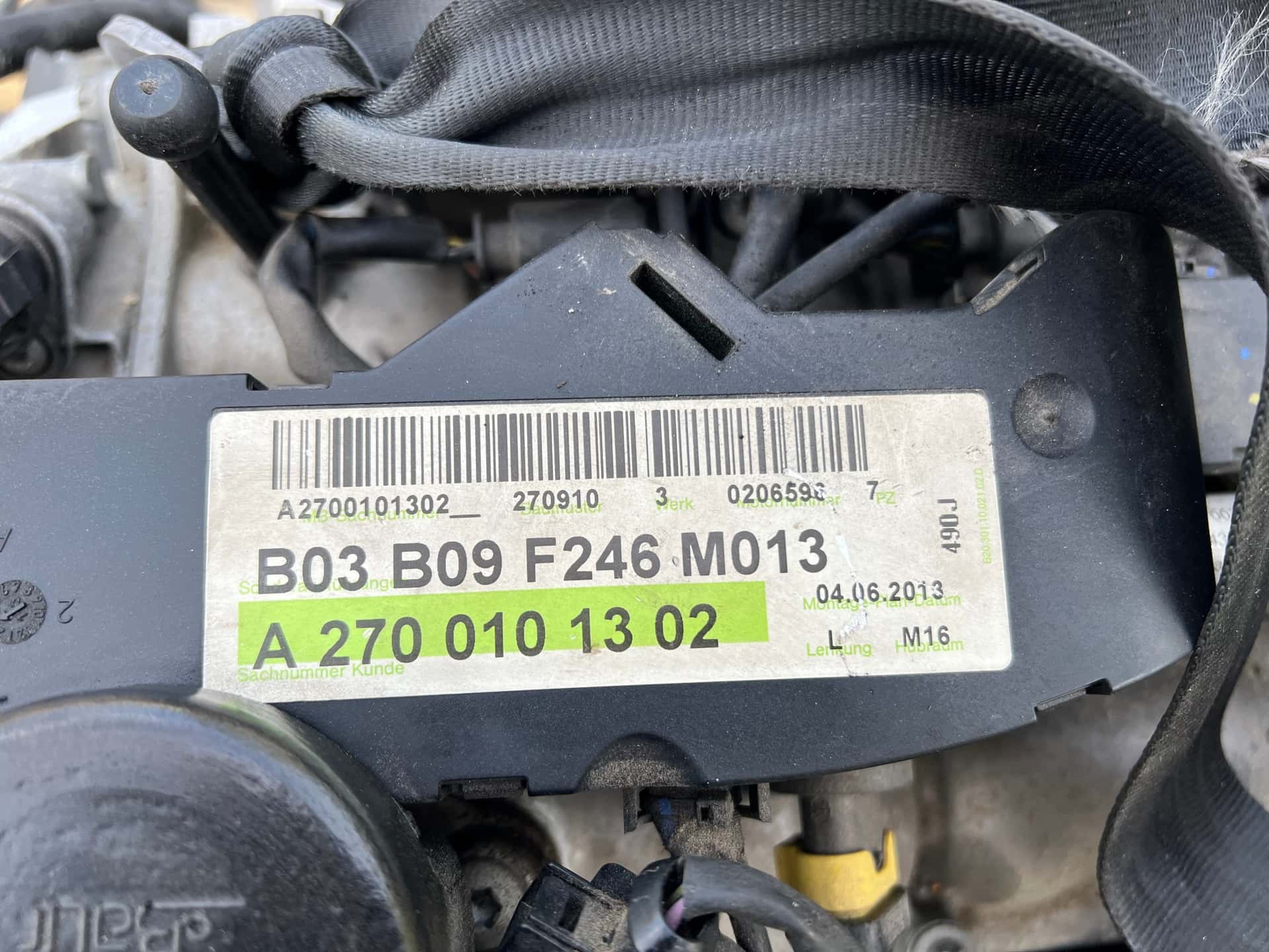 Moteur M 270.910 vue 8