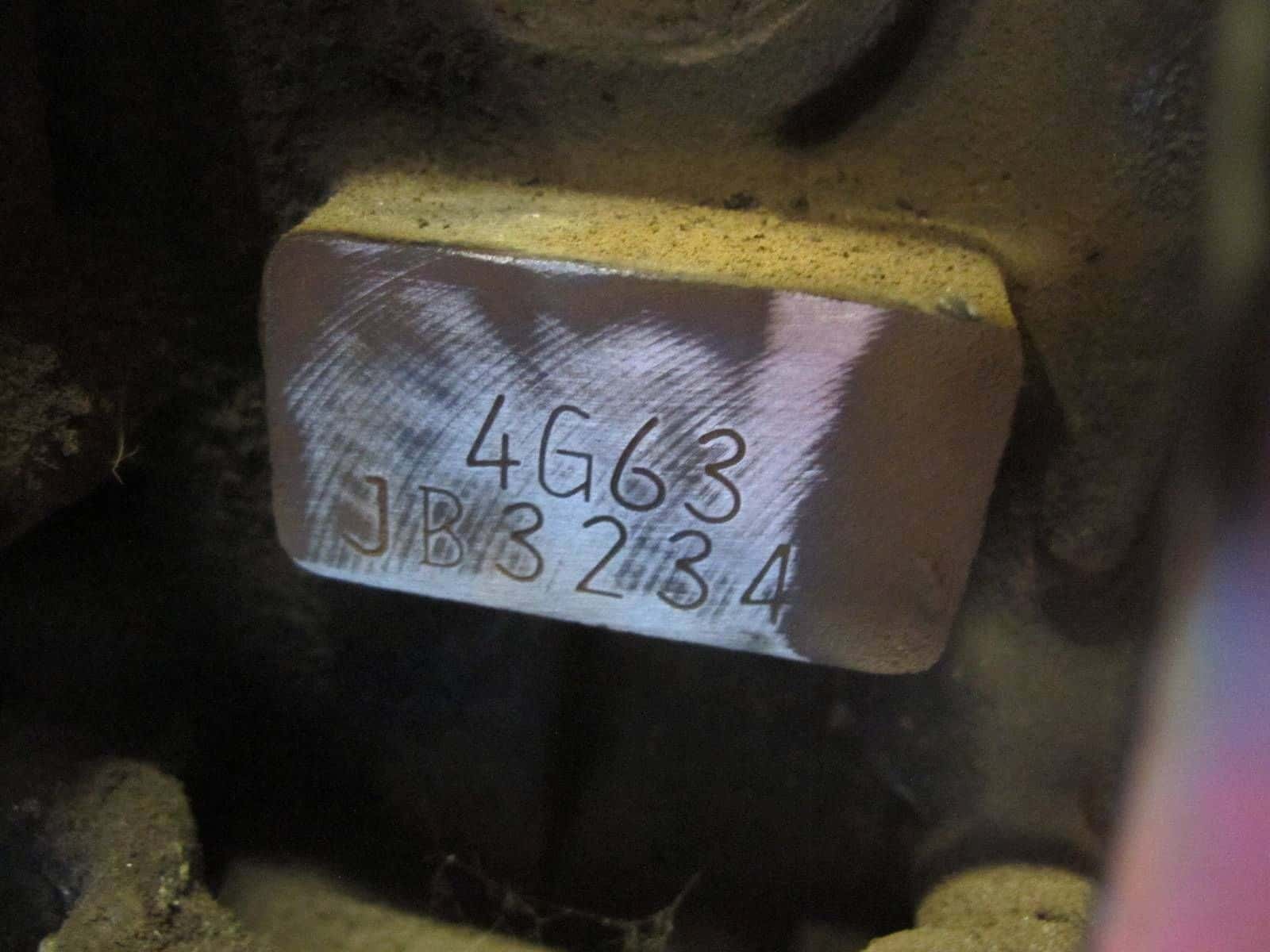 Moteur 4G63 (DOHC 16V) vue 6