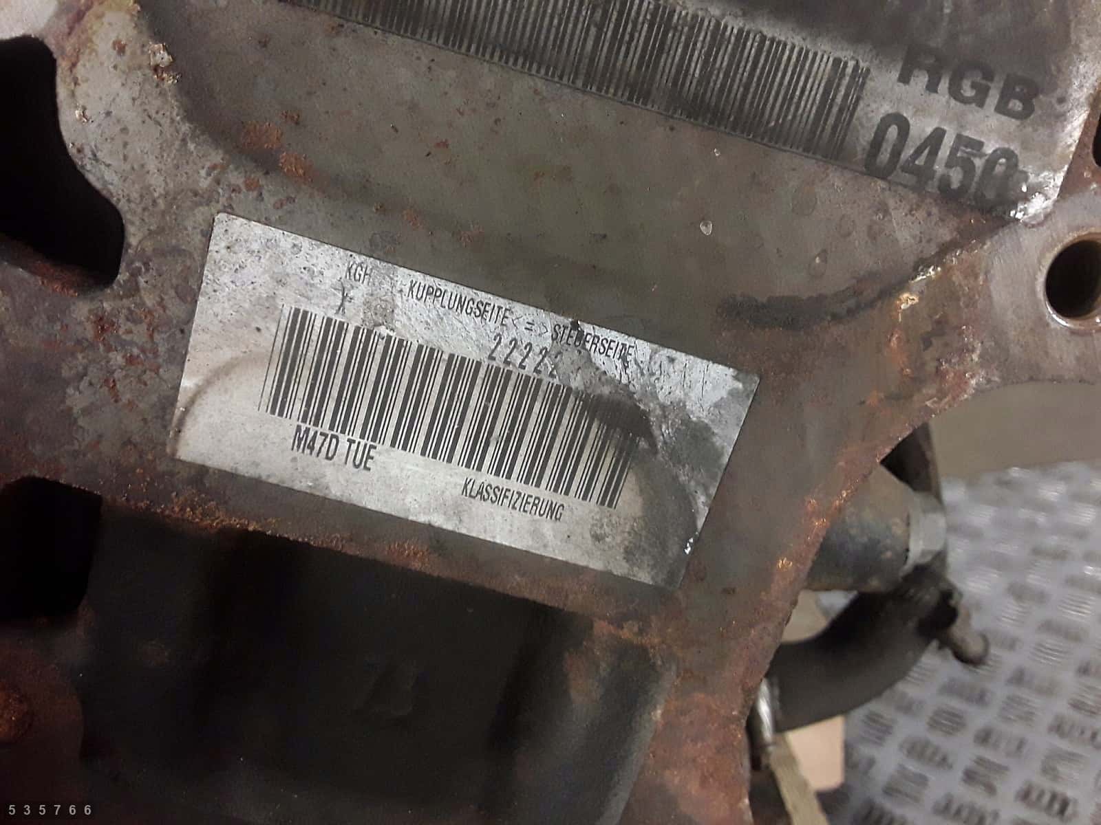 Moteur M47 D20 (204D1) vue 6