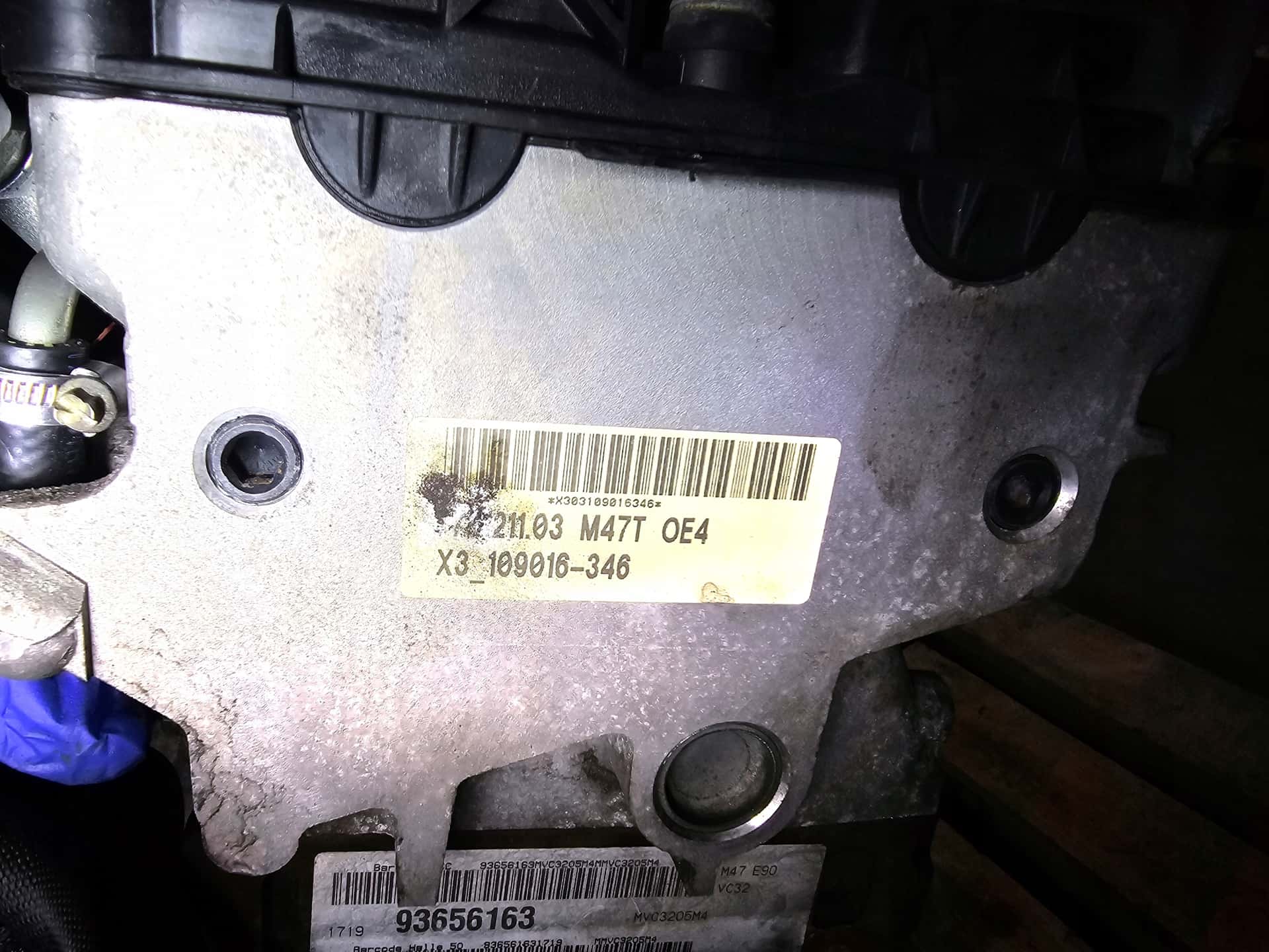 Moteur M47 D20 (204D4) vue 4