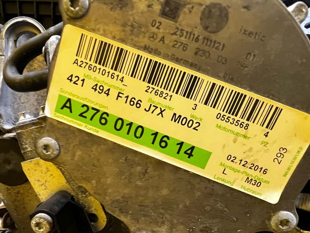 Moteur M 276.821 vue 7