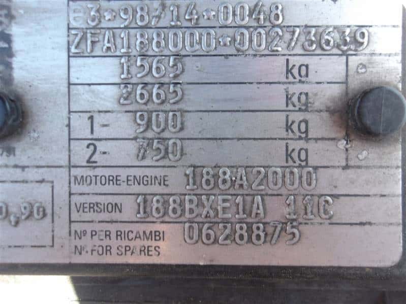 Moteur 188 A2.000 vue 2