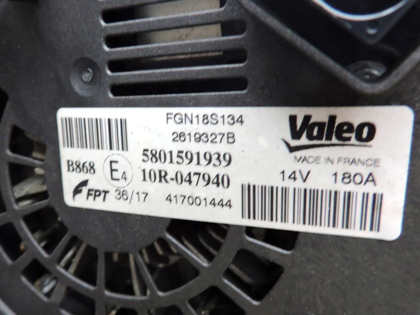 Moteur F1AGL411J vue 5