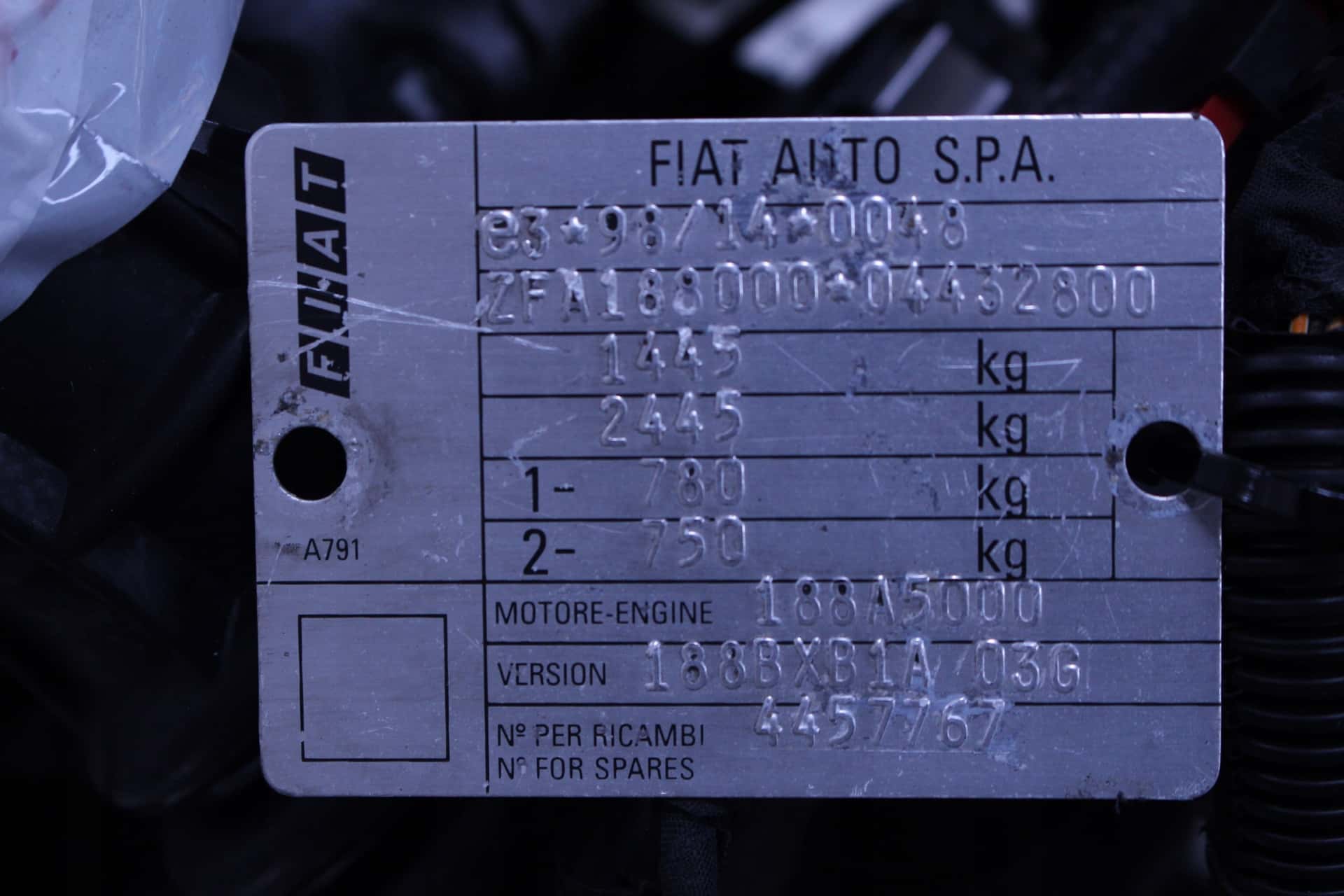 Moteur 188 A5.000 vue 6