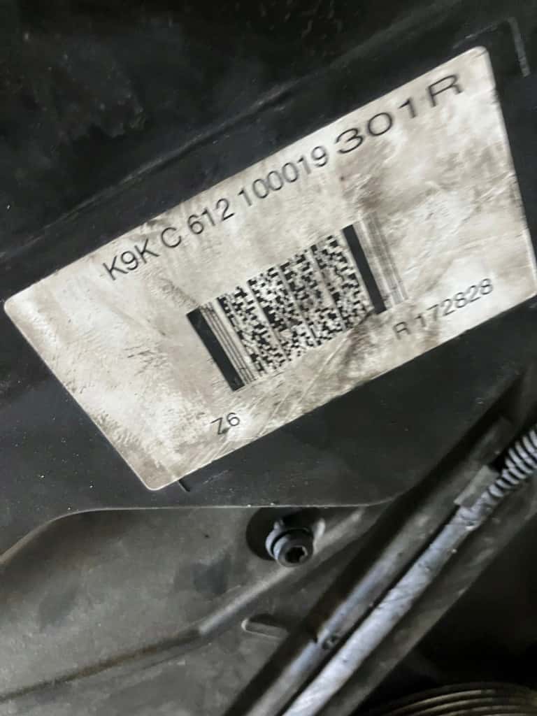 Moteur K9K 612 vue 2