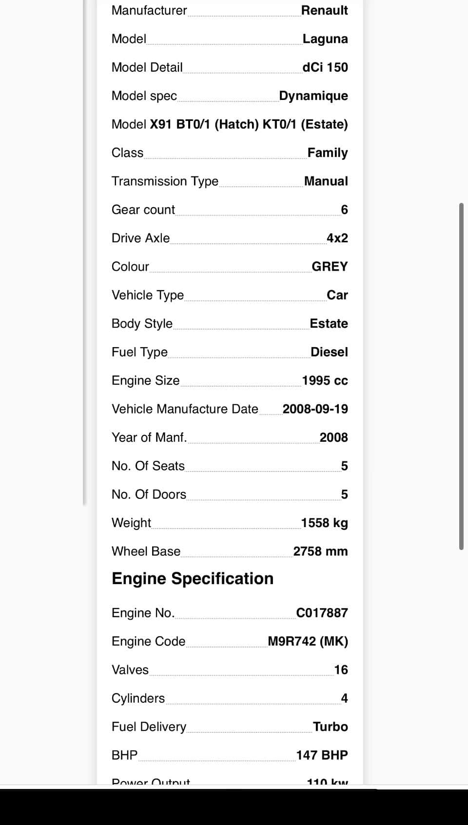 Moteur M9R 742 vue 8