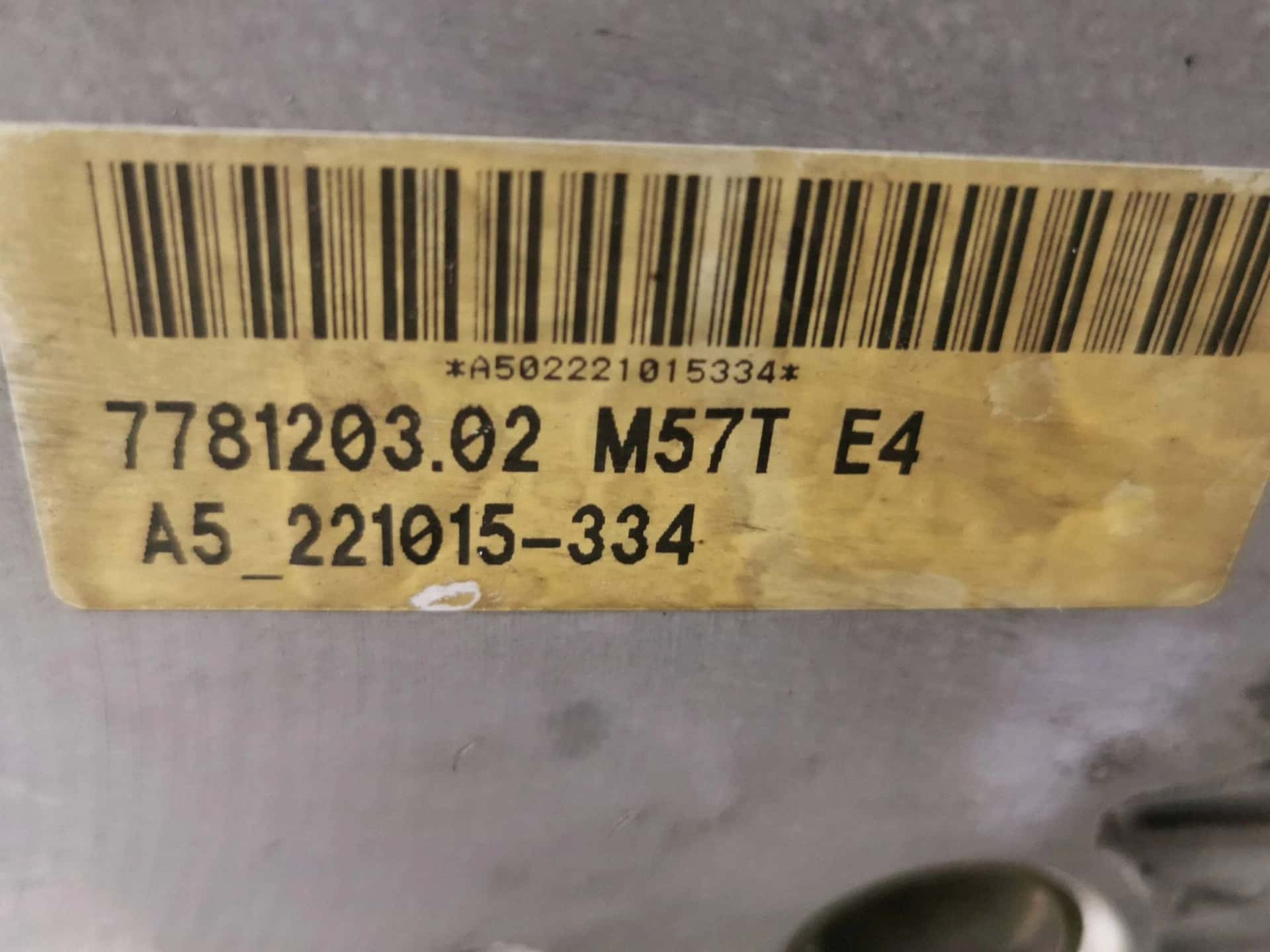Moteur M57 D25 (256D2) vue 12