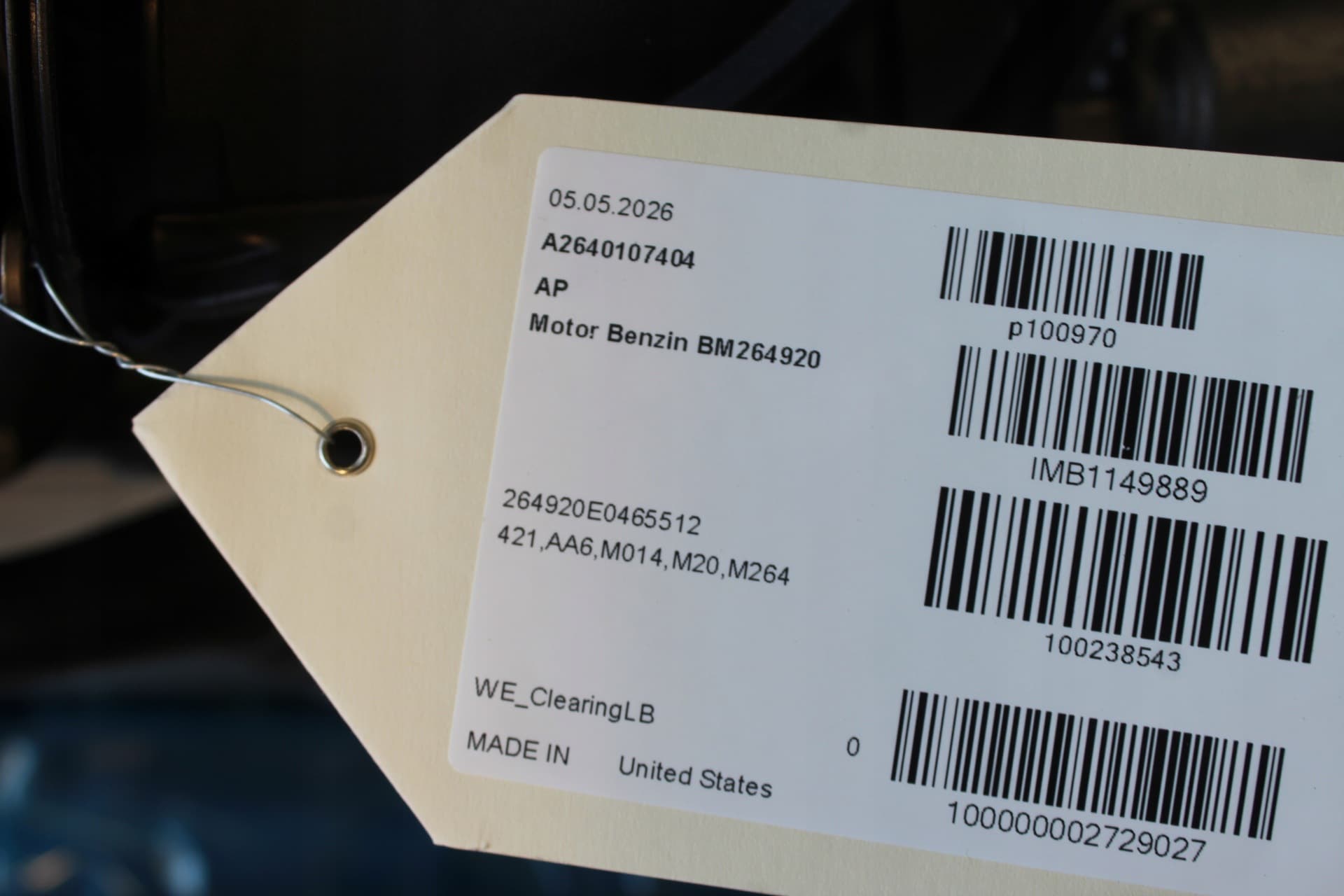 Moteur M 176.980 — vue 3