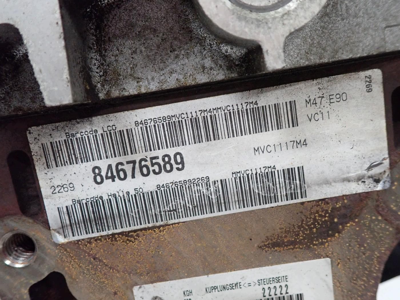Moteur M47 D20 (204D4) — vue 5