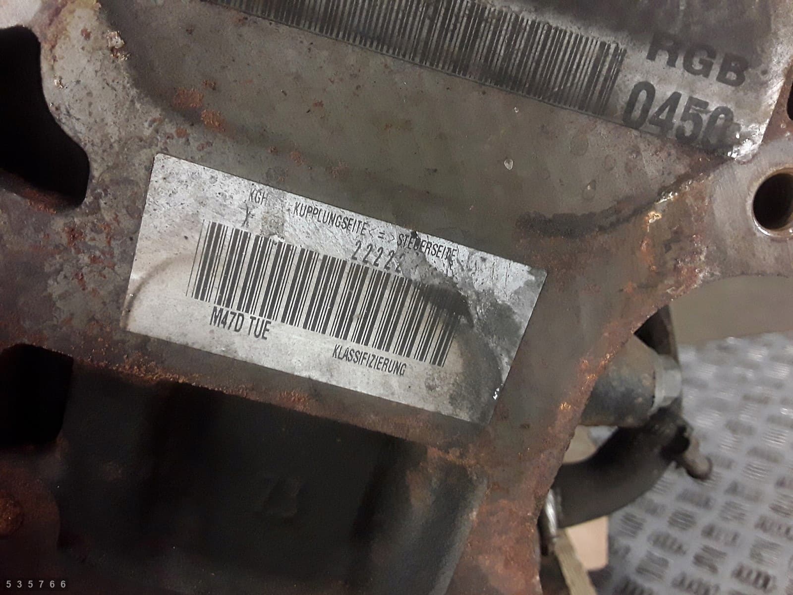 Moteur M47 D20 (204D1) — vue 6
