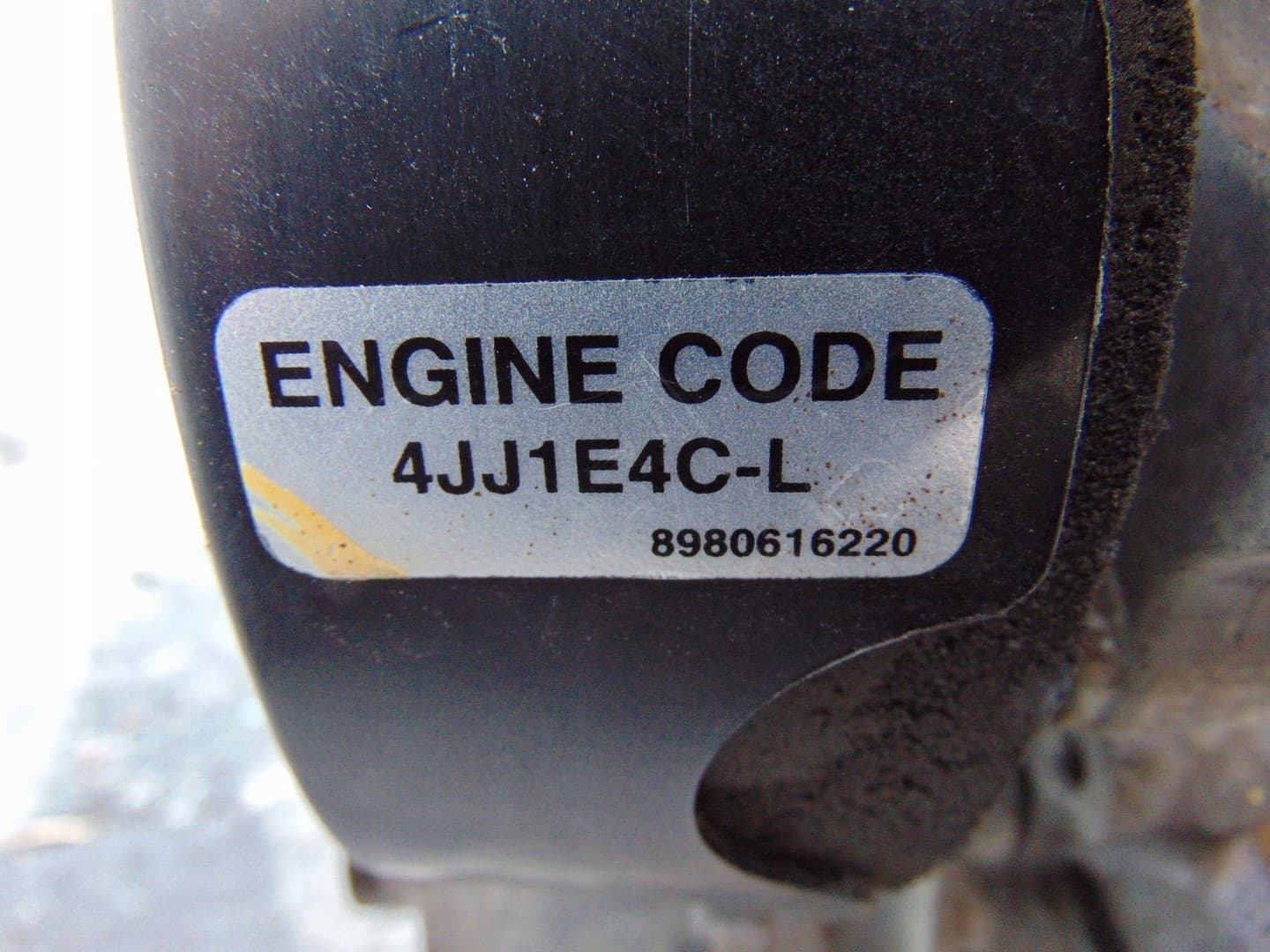 Moteur 4JJ1E4C-L — vue 8