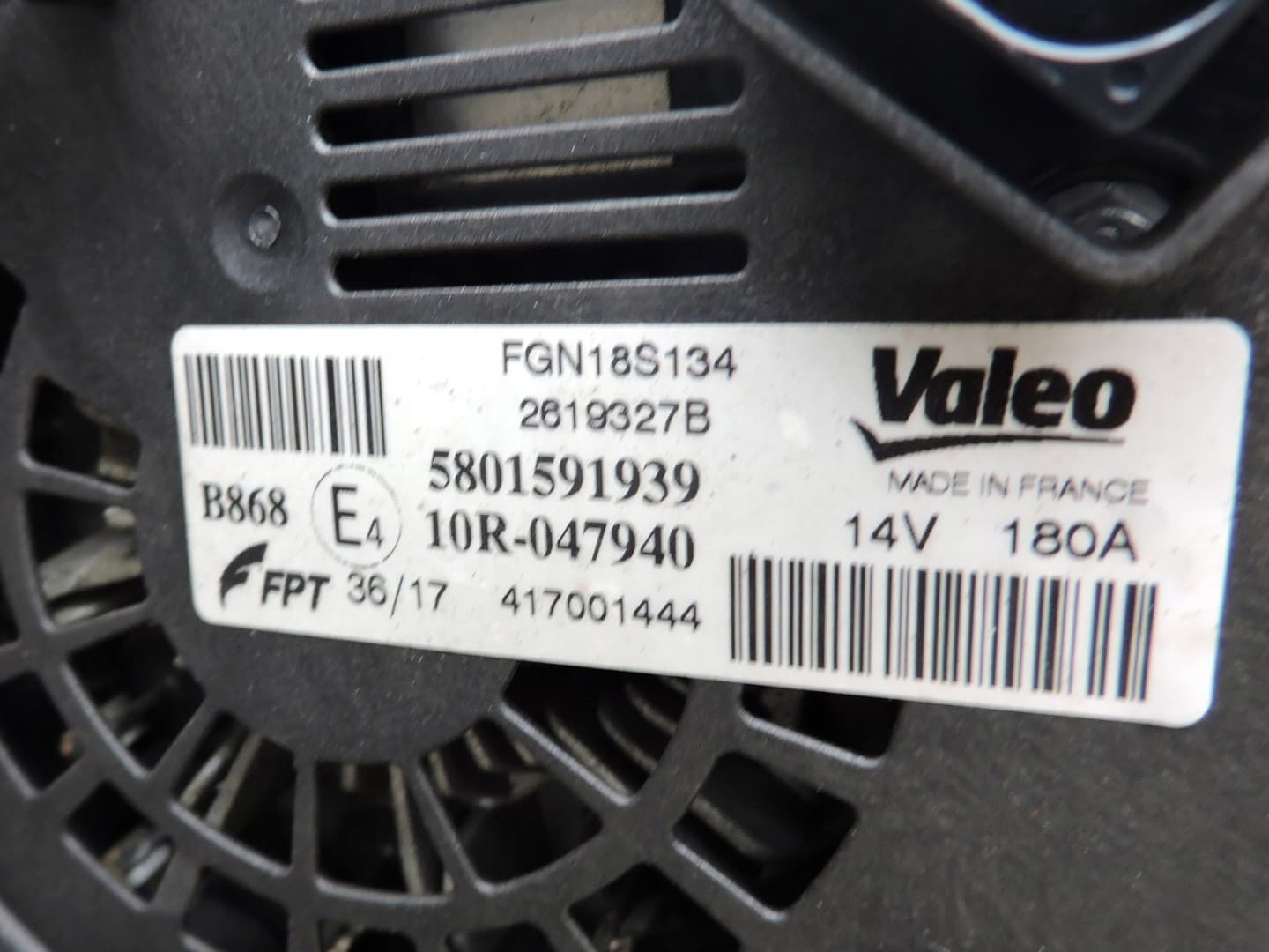 Moteur F1AGL411J — vue 5