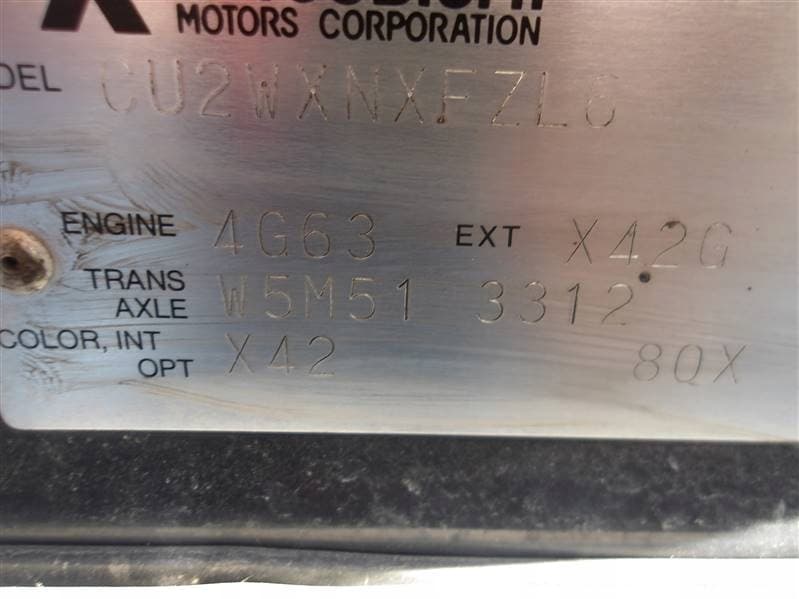 Moteur 4G63-T (DOHC 16V) pour Mitsubishi Outlander 2.0 Petrol