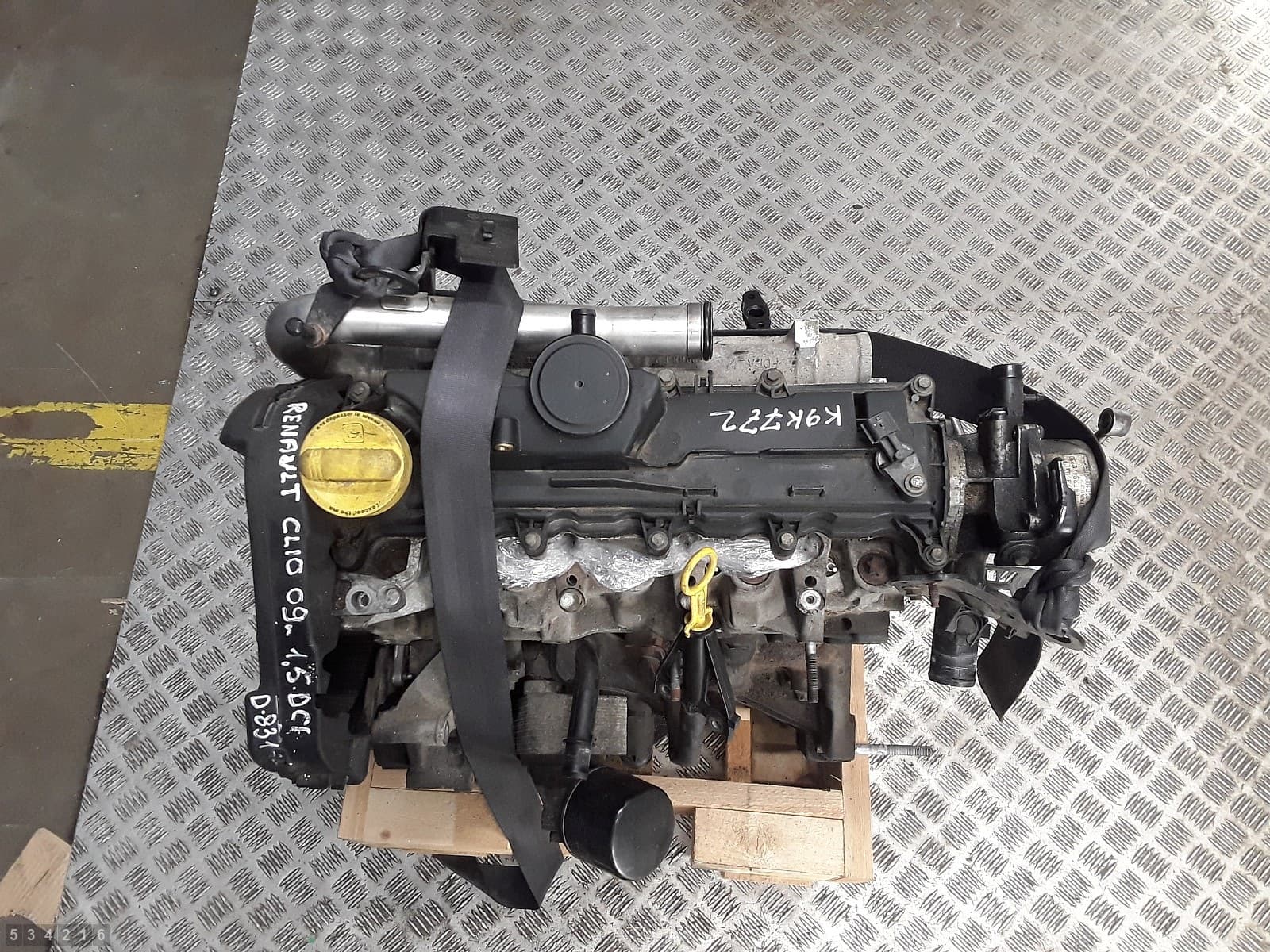 Moteur K9K 772 pour Renault Clio 1.5 Diesel