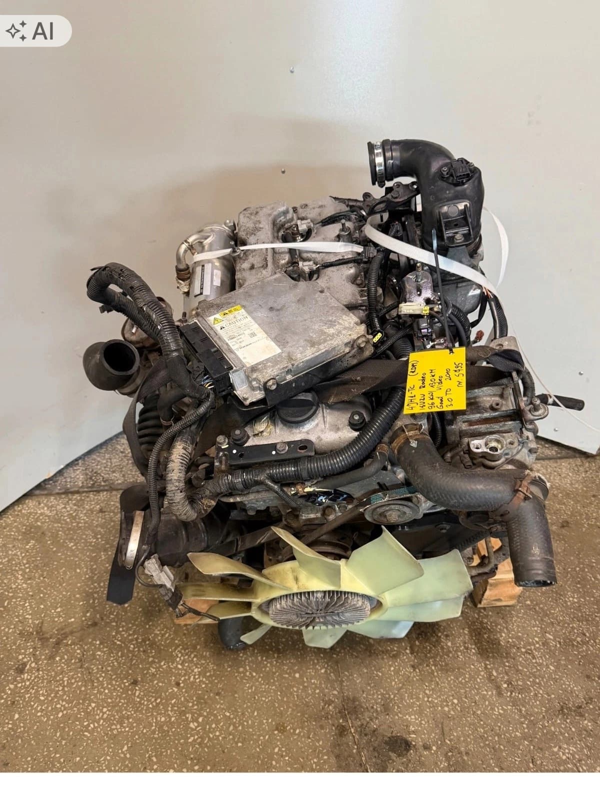 Moteur 4JH1-TC pour Isuzu D-max 3.0 Diesel